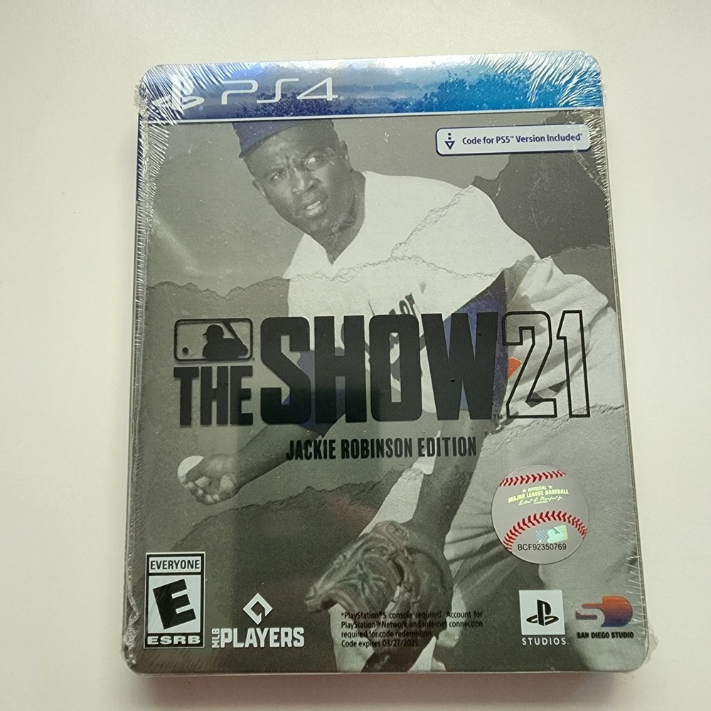 MLB The Show 21 Jackie Robinson Edition PS4 Playstation 4 Steelbook Baseball NEW